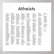 notable atheists, Atheists Poster