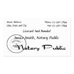 Notary Public Business Card