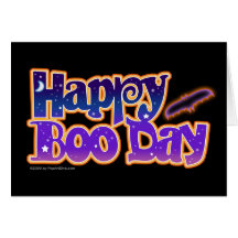 Note Card, Greeting Card - HAPPY BOO DAY - Hallowe