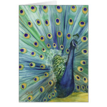 Note Card - Peacock