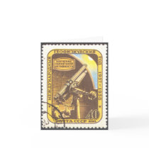 Note Card - USSR 1957 Astronomy Space Samp Art