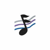 Note de musique chemises brodées