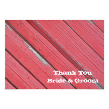 Note en bois de Merci de mariage campagnard de gra Bristols Personnalisés