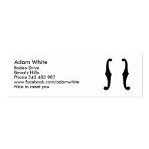 Note f holes business card