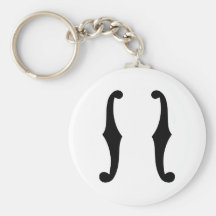 Note f holes keychains