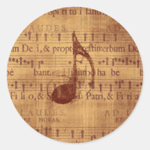 Note musicale autocollant