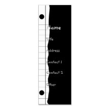 Notebook Edge Business Card Template