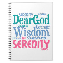 Notebook-SerenityPrayer Words