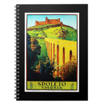 Notebook-Vintage Travel-Spoleto