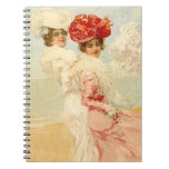 Notebook Vintage Victorian Friends Journal Diary