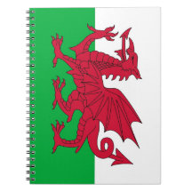 Notebook with Flag of Wales
