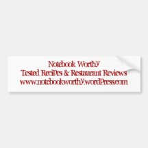 Notebook Worthy (bumper sticker)