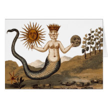 Notecard: Alchemical Arts disc of the sun and moon