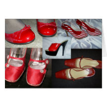 Notecard-Art of Fashion-Red Shoes