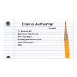 Notecard with Pencil Business Card