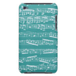 Notes bleues de musique d'Aqua Coque iPod Touch Case-Mate