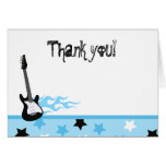 Notes de Merci pliées par rock cartes