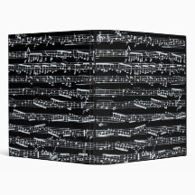 Notes noires et blanches de musique