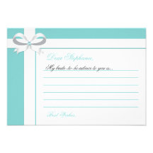 Notes nuptiales bleues élégantes de douche de cons invitation