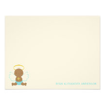 Notes plates faites sur commande de Merci de bébé  Invitations