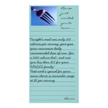 Notes to your customers custom photo card