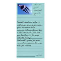 Notes to your customers custom photo card