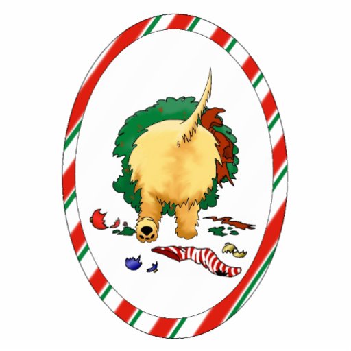Nothin' Butt A Cairn Christmas Ornament Photo Sculpture