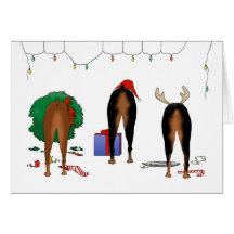 Nothin' Butt A Doberman Christmas Cards
