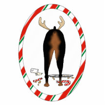 Nothin' Butt A Doberman Christmas Ornament Photo Sculpture