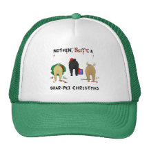 Nothin' Butt A Shar-Pei Christmas Trucker Hat