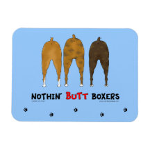 Nothin' Butt Boxers Rectangular Magnets