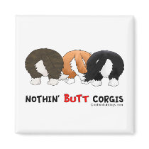 Nothin' Butt Corgis Fridge Magnet
