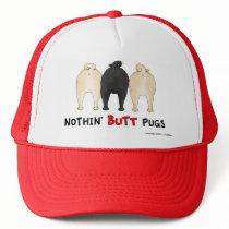Nothin' Butt Pugs Cap Mesh Hat