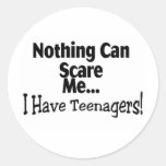 Nothing Can Scare Me I Have Teenagers Stickers