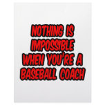 Nothing Is Impossible...Baseball Coach letterhead