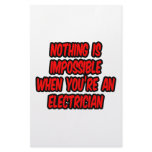 Nothing Is Impossible...Electrician Stationery Design