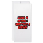 Nothing Is Impossible...Librarian rack cards