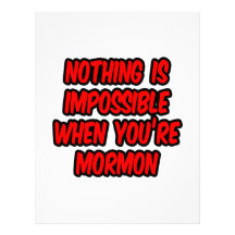 Nothing Is Impossible...Mormon Personalized Letterhead