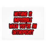 Nothing Is Impossible...Orthopedist Personalized Invitations