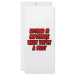 Nothing Is Impossible...Pilot Rack Card Template