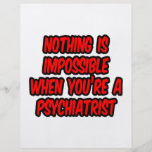 Nothing Is Impossible...Psychiatrist Full Colour Flyer
