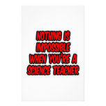 Nothing Is Impossible...Science Teacher Stationery Design