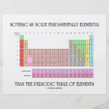 Nothing Is More Fundamentally Elemental Periodic T Flyer Design