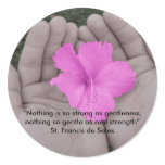 “Nothing is so strong as gen... Round Stickers