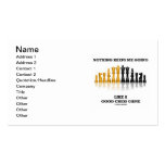 Nothing Keeps Me Going Like A Good Chess Game Business Card
