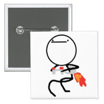 Nothing To Do Here Jet Pack Guy Pinback Buttons