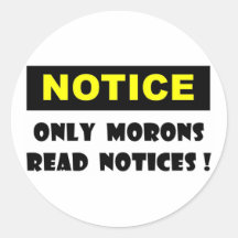 Notice Full Sticker