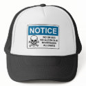NOTICE No Drugs Or Alcohol hats