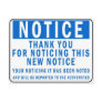 Notice the Notice Post Cards