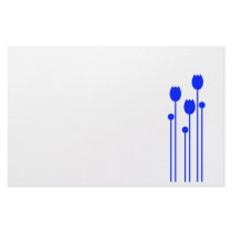 Notizpapier design tulpe blau Briefpapier blume Personalisierte Druckpapiere